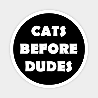 CAT DEFORE DUDES Magnet